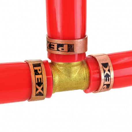 3/4" PEX x 1/2" x 3/4" PEX Reducing Tee