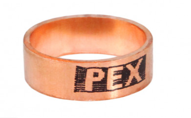 1/2" PEX Copper Crimp Rings (100/bag)