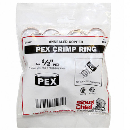 3/4" PEX Copper Crimp Rings