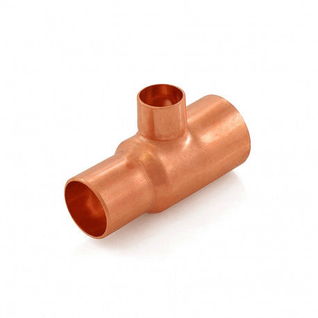 1" x 3/4" x 1/2" Copper Tee