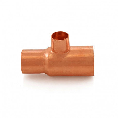 1" x 3/4" x 1/2" Copper Tee