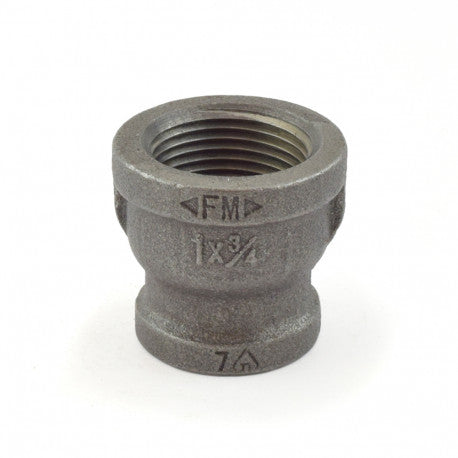 1" x 3/4" Black Coupling