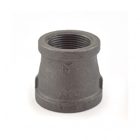 1-1/2" x 1-1/4" Black Coupling